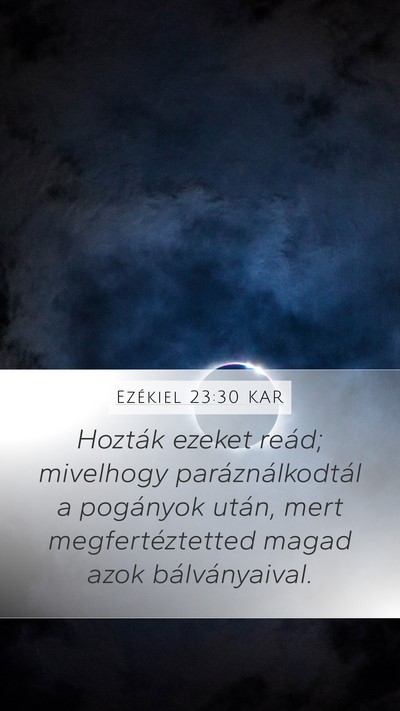 Ezékiel 23:30 KAR Bible Verse Image