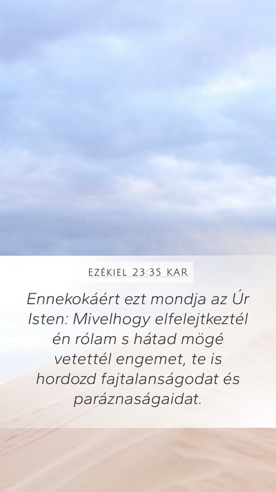 Ezékiel 23:35 KAR Bible Verse Image