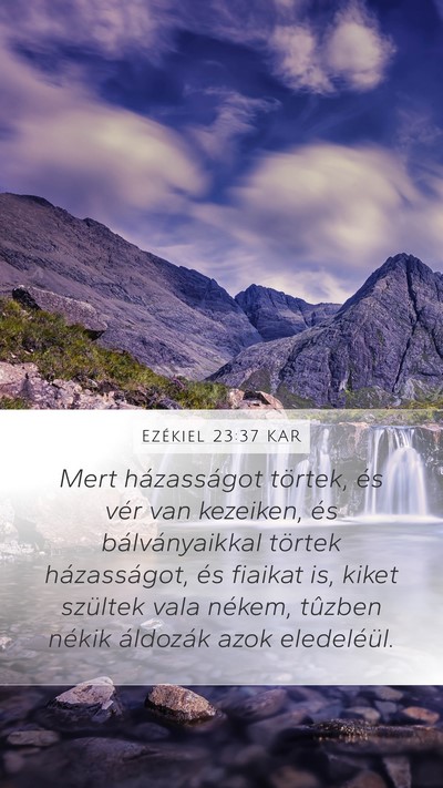 Ezékiel 23:37 KAR Bible Verse Image