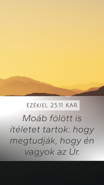 Ezékiel 25:11 KAR Bible Verse Image
