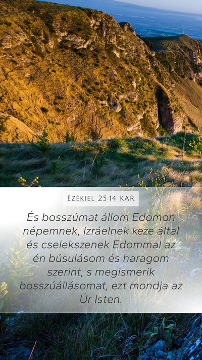 Ezékiel 25:14 KAR Bible Verse Image