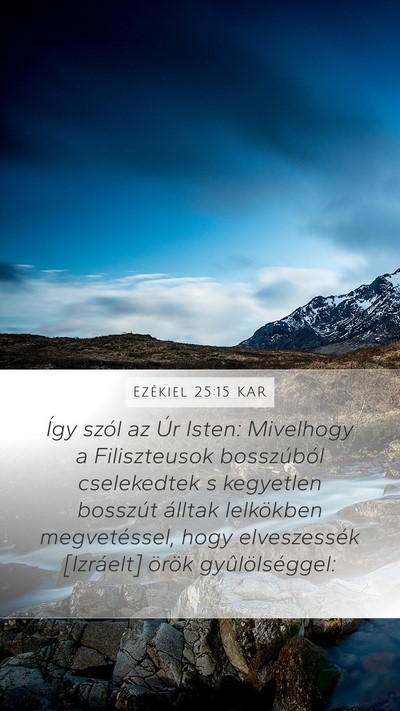 Ezékiel 25:15 KAR Bible Verse Image