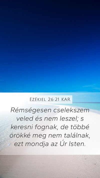 Ezékiel 26:21 KAR Bible Verse Image