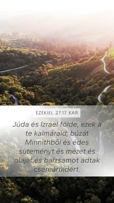 Ezékiel 27:17 KAR Bible Verse Image