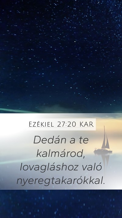 Ezékiel 27:20 KAR Bible Verse Image