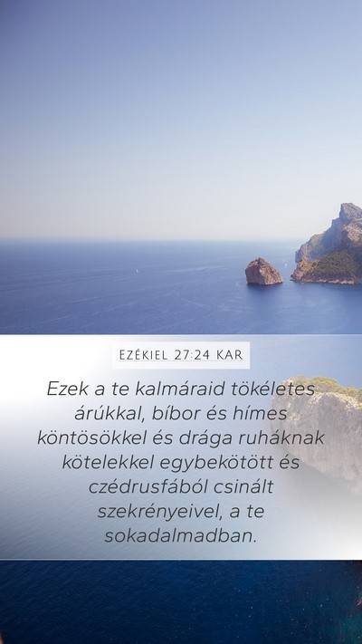 Ezékiel 27:24 KAR Bible Verse Image