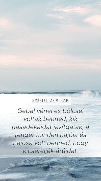 Ezékiel 27:9 KAR Bible Verse Image