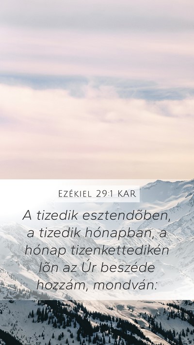 Ezékiel 29:1 KAR Bible Verse Image