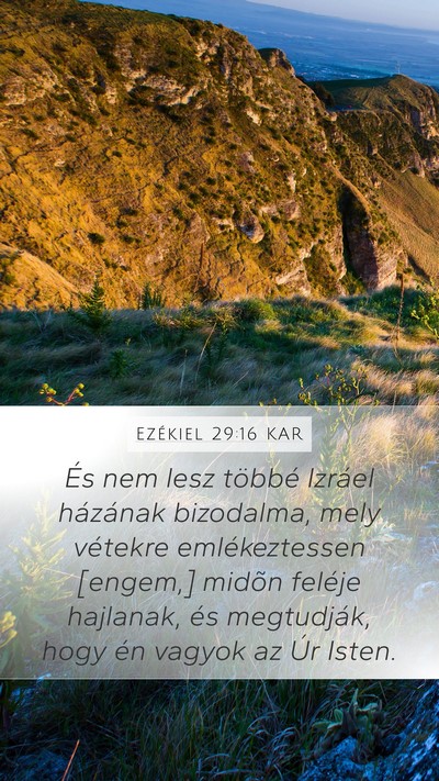 Ezékiel 29:16 KAR Bible Verse Image