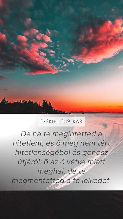 Ezékiel 3:19 KAR Bible Verse Image