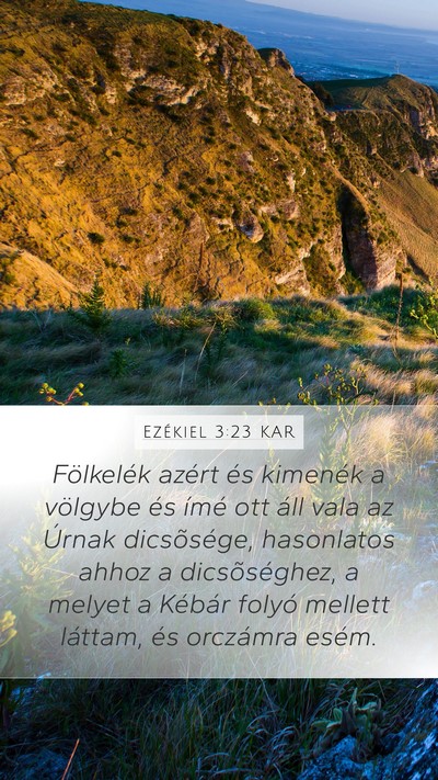 Ezékiel 3:23 KAR Bible Verse Image