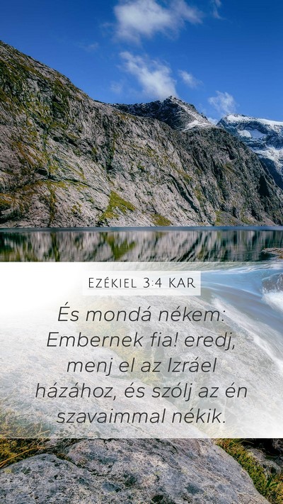 Ezékiel 3:4 KAR Bible Verse Image