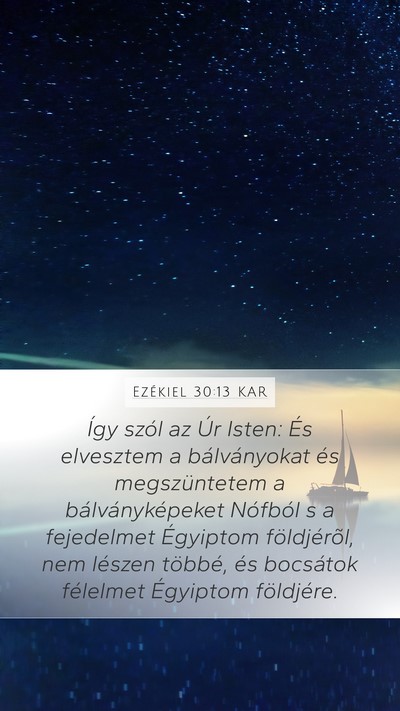 Ezékiel 30:13 KAR Bible Verse Image
