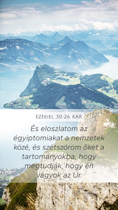 Ezékiel 30:26 KAR Bible Verse Image