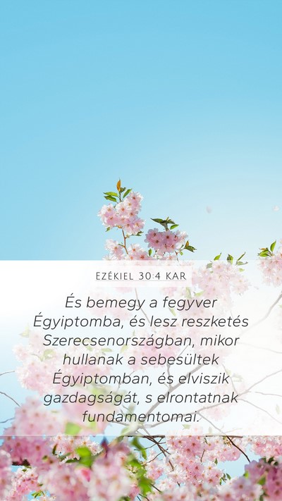 Ezékiel 30:4 KAR Bible Verse Image