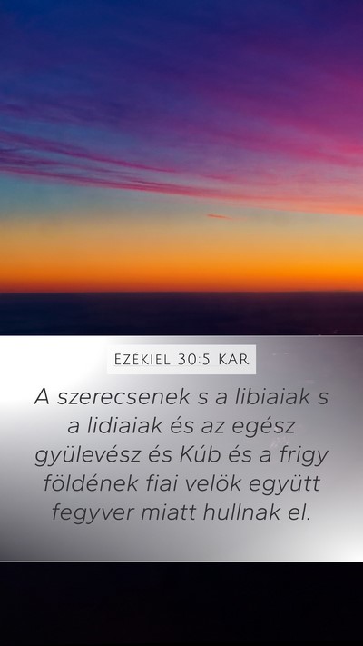 Ezékiel 30:5 KAR Bible Verse Image