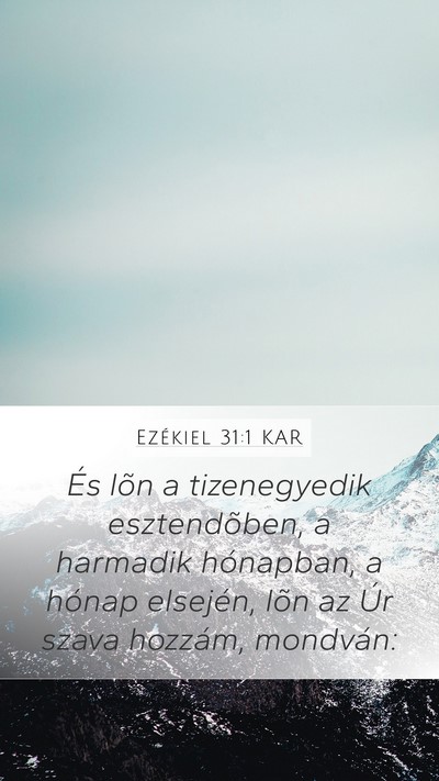 Ezékiel 31:1 KAR Bible Verse Image