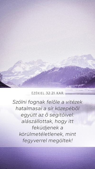 Ezékiel 32:21 KAR Bible Verse Image