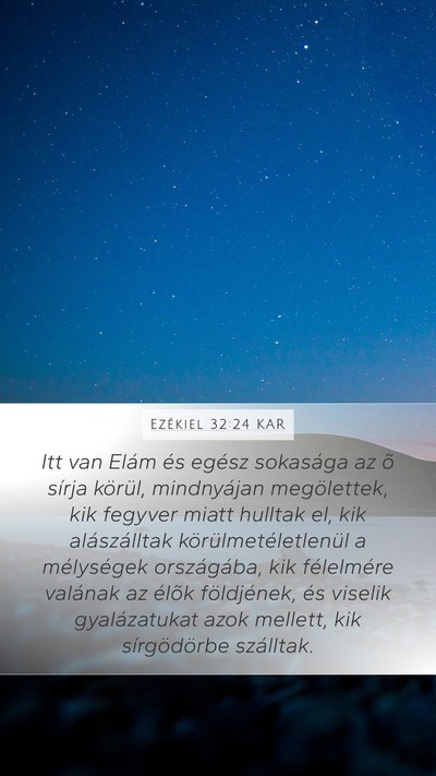 Ezékiel 32:24 KAR Bible Verse Image