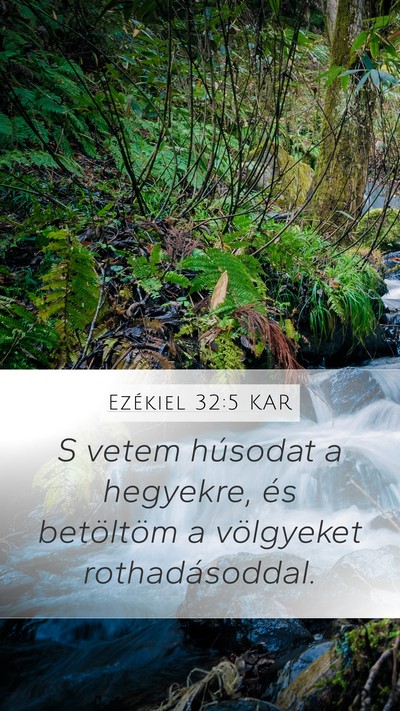 Ezékiel 32:5 KAR Bible Verse Image
