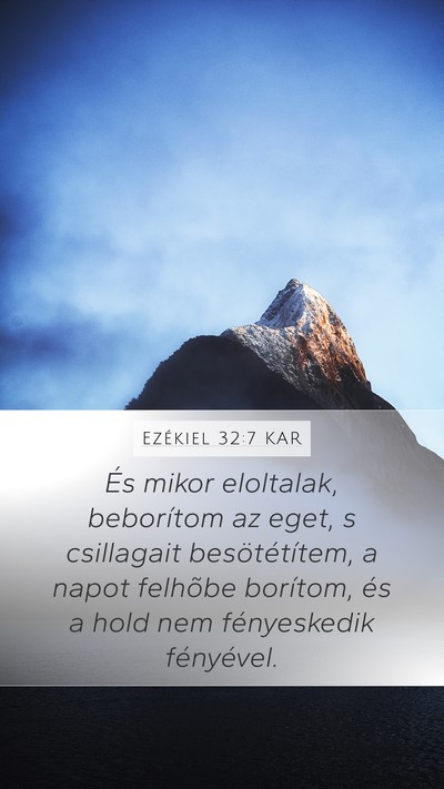Ezékiel 32:7 KAR Bible Verse Image
