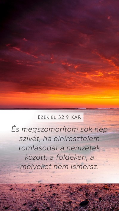 Ezékiel 32:9 KAR Bible Verse Image