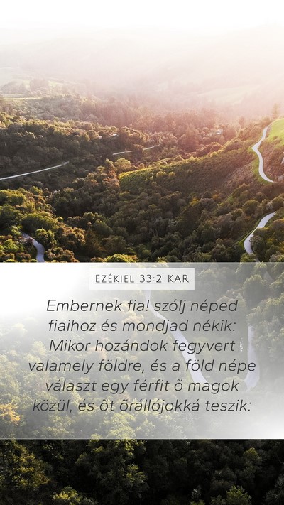 Ezékiel 33:2 KAR Bible Verse Image
