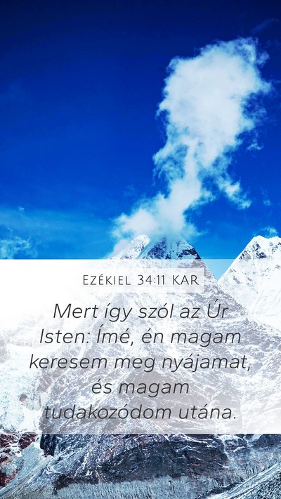 Ezékiel 34:11 KAR Bible Verse Image