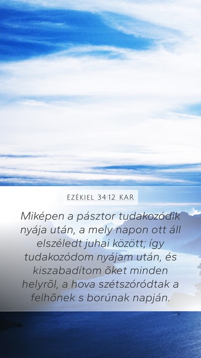 Ezékiel 34:12 KAR Bible Verse Image