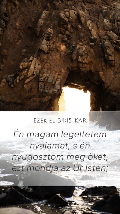 Ezékiel 34:15 KAR Bible Verse Image