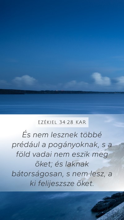 Ezékiel 34:28 KAR Bible Verse Image