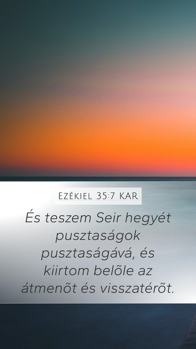 Ezékiel 35:7 KAR Bible Verse Image