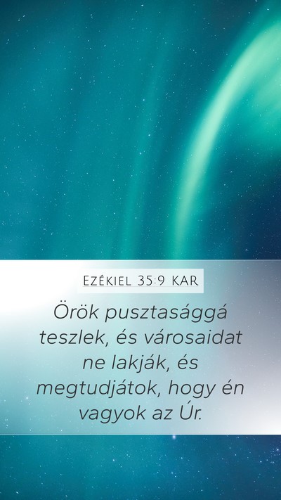 Ezékiel 35:9 KAR Bible Verse Image
