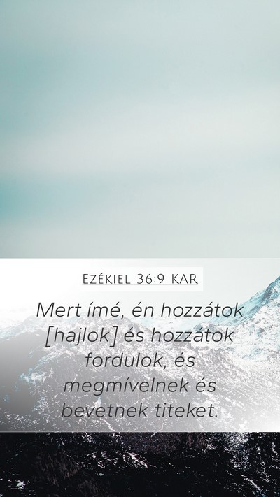 Ezékiel 36:9 KAR Bible Verse Image