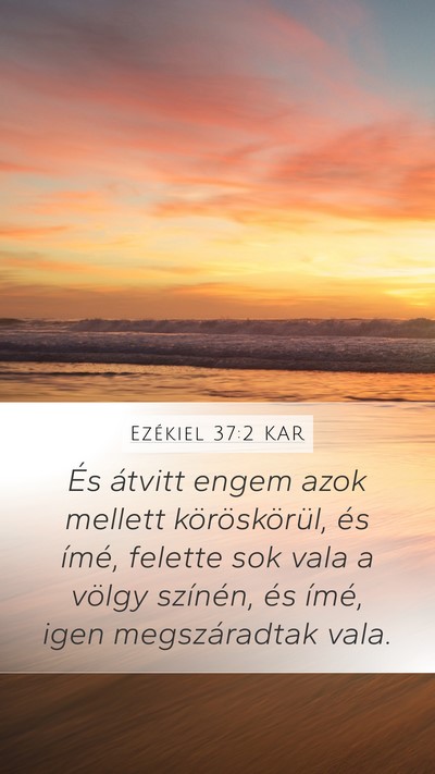 Ezékiel 37:2 KAR Bible Verse Image