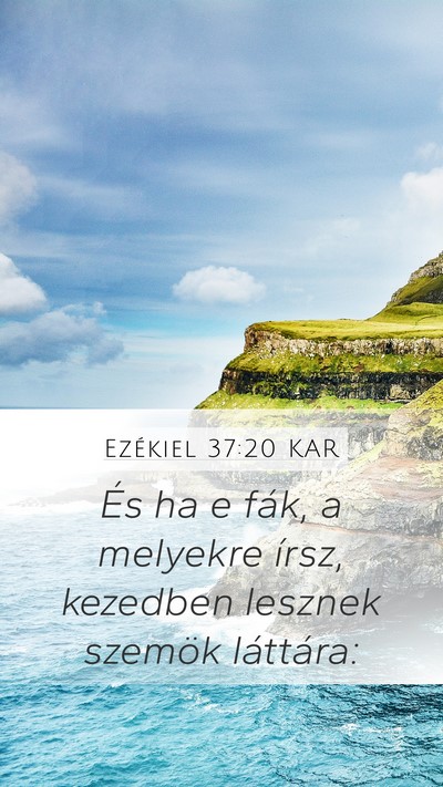 Ezékiel 37:20 KAR Bible Verse Image
