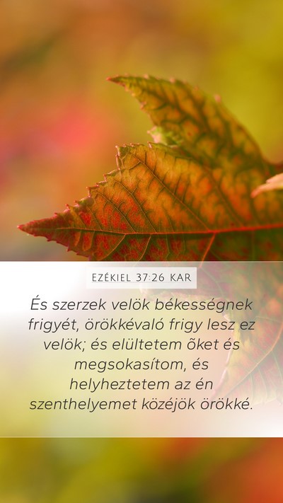 Ezékiel 37:26 KAR Bible Verse Image