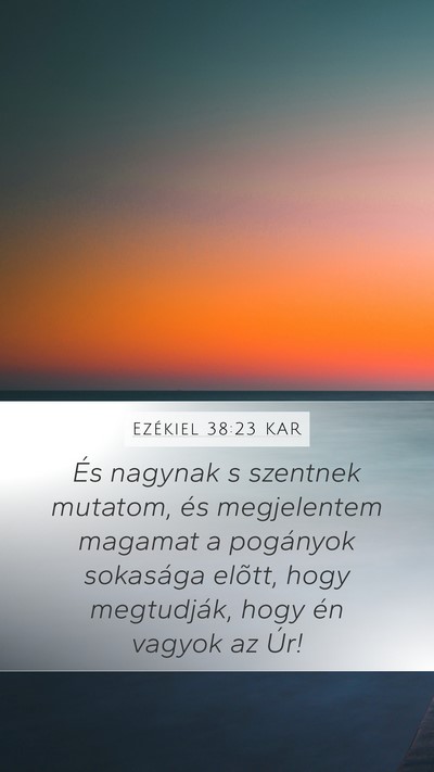 Ezékiel 38:23 KAR Bible Verse Image