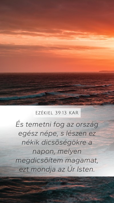 Ezékiel 39:13 KAR Bible Verse Image