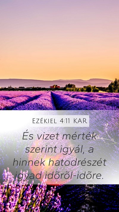 Ezékiel 4:11 KAR Bible Verse Image