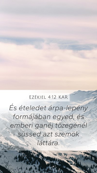 Ezékiel 4:12 KAR Bible Verse Image