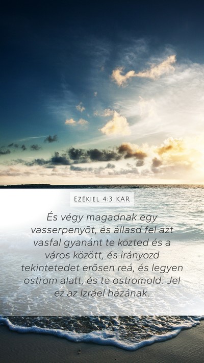 Ezékiel 4:3 KAR Bible Verse Image