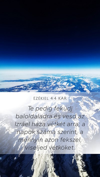 Ezékiel 4:4 KAR Bible Verse Image
