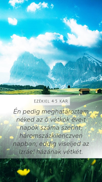 Ezékiel 4:5 KAR Bible Verse Image