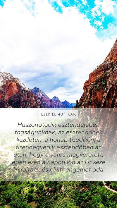 Ezékiel 40:1 KAR Bible Verse Image