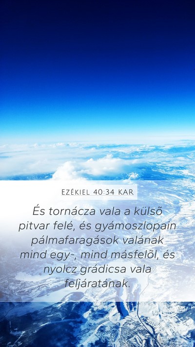 Ezékiel 40:34 KAR Bible Verse Image