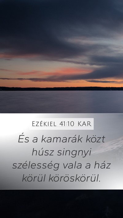 Ezékiel 41:10 KAR Bible Verse Image