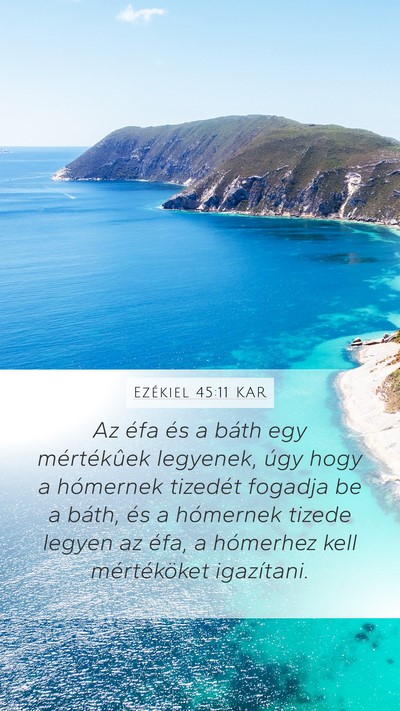 Ezékiel 45:11 KAR Bible Verse Image