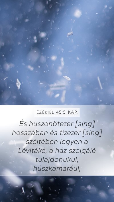 Ezékiel 45:5 KAR Bible Verse Image
