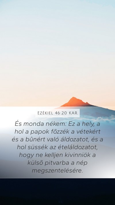 Ezékiel 46:20 KAR Bible Verse Image